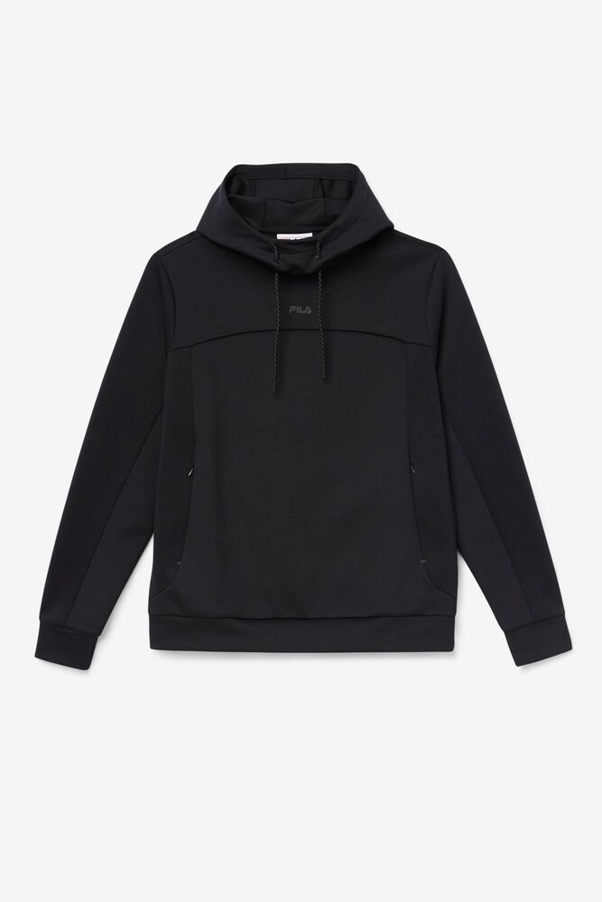 Fila Hoodie Aadheen Mens Black - India CAS-625034